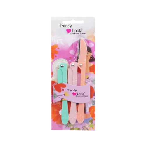 Foldable 3 Pcs Eye Brow Razor-2