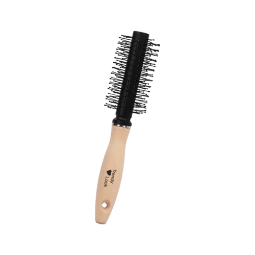 Round Comb and Hair Brush for Curly Hair Styling - Perfect Small Hair Brush for Easy Hair Styling and Detangling - 2311-AW