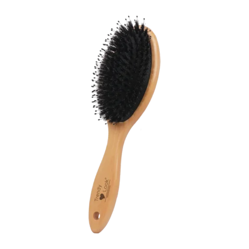 605-B Round Comb and Hair Brush for Curly Hair Styling - Perfect Paddle Hair Brush for Easy Hair Styling and Detangling - 605-B