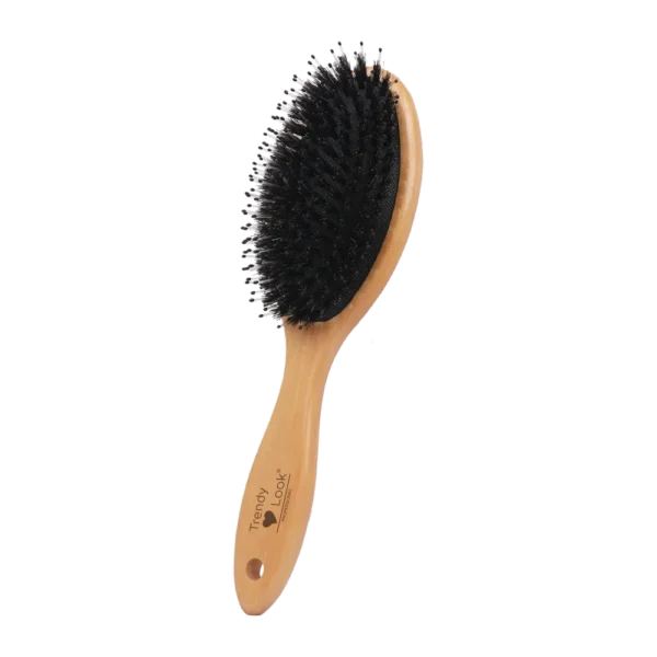 605-B Round Comb and Hair Brush for Curly Hair Styling - Perfect Paddle Hair Brush for Easy Hair Styling and Detangling - 605-B