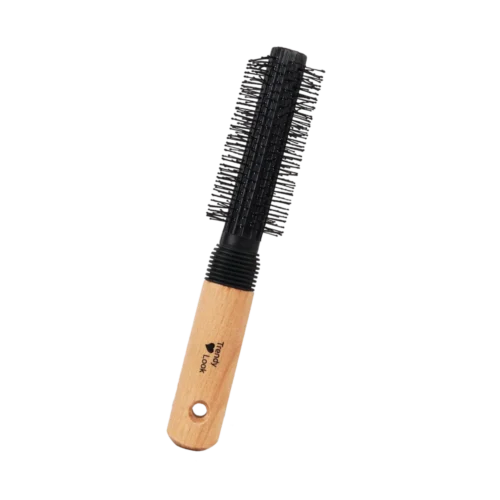 Round Comb and Hair Brush for Curly Hair Styling - Perfect Round Hair Brush for Easy Hair Styling and Detangling - 9511-BW