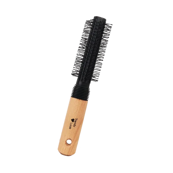 9511-BW Round Comb and Hair Brush for Curly Hair Styling - Perfect Round Hair Brush for Easy Hair Styling and Detangling - 9511-BW