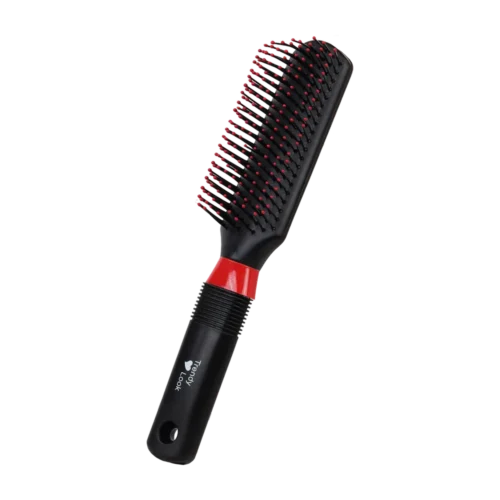 Round Comb and Hair Brush for Curly Hair Styling - Perfect Flat Hair Brush for Easy Hair Styling and Detangling - 9543