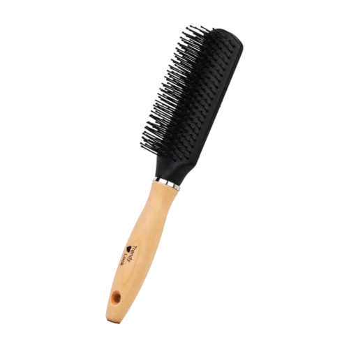 Round Comb and Hair Brush for Curly Hair Styling - Perfect Flat Hair Brush for Easy Hair Styling and Detangling - 9543-AW