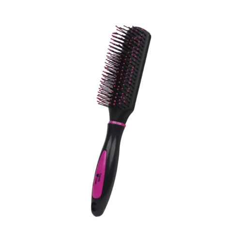 Round Comb and Hair Brush for Curly Hair Styling - Perfect Flat Hair Brush for Easy Hair Styling and Detangling - 9543B