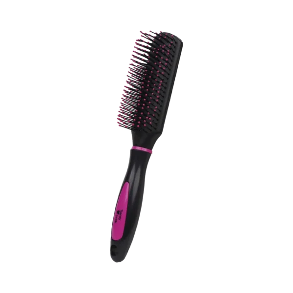 Round Comb and Hair Brush for Curly Hair Styling - Perfect Flat Hair Brush for Easy Hair Styling and Detangling - 9543B