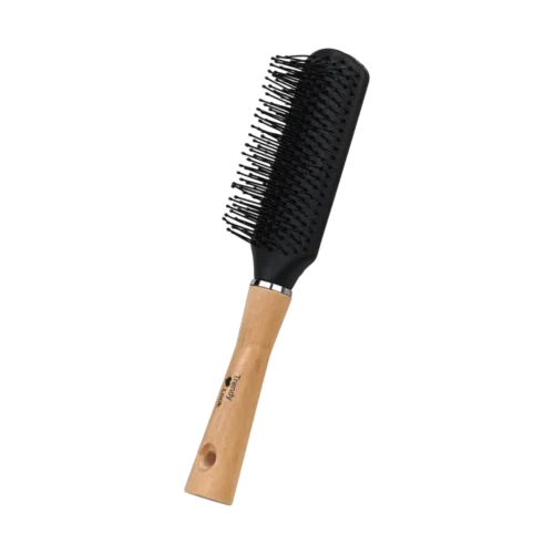 9543-HW Round Comb and Hair Brush for Curly Hair Styling - Perfect flat Hair Brush for Easy Hair Styling and Detangling - 9543-HW