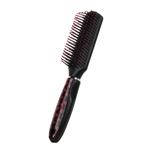 9543-KH Round Comb and Hair Brush for Curly Hair Styling - Perfect Flat Hair Brush for Easy Hair Styling and Detangling - 9543-KH