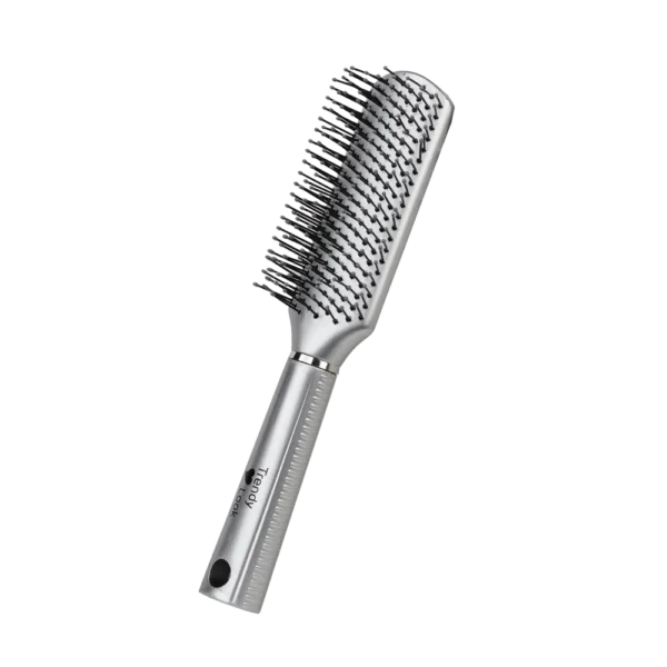 Round Comb and Hair Brush for Curly Hair Styling - Perfect Flat Hair Brush for Easy Hair Styling and Detangling - 9543-TT