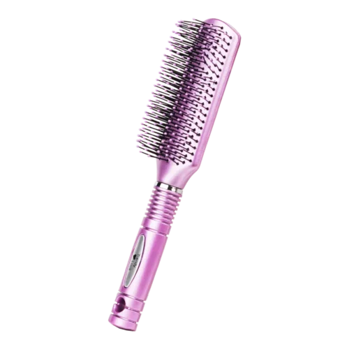 Round Comb and Hair Brush for Curly Hair Styling - Perfect Flat Hair Brush for Easy Hair Styling and Detangling - 9543P-DC