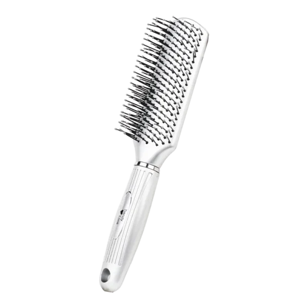 Round Comb and Hair Brush for Curly Hair Styling - Perfect Flat Hair Brush for Easy Hair Styling and Detangling - 9543P-ENP