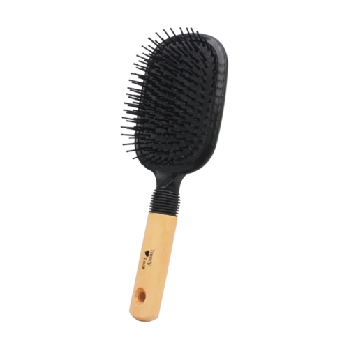 9731-BW Round Comb and Hair Brush for Curly Hair Styling - Perfect Paddle Hair Brush for Easy Hair Styling and Detangling - 9731-BW