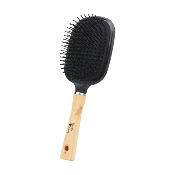 9731-HW Round Comb and Hair Brush for Curly Hair Styling - Perfect Paddle Hair Brush for Easy Hair Styling and Detangling - 9731-HW