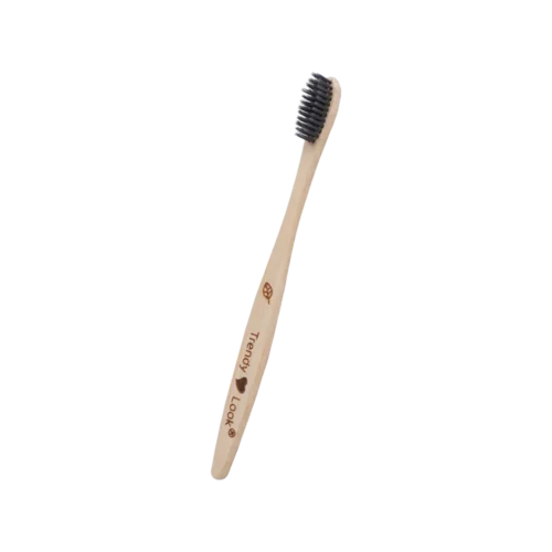 C-CHARCOAL Bamboo Toothbrush With C-Charcoal Activated Soft Bristles | Treated With Neem Oil | Fungus Protection | Bpa Free, Biodegradable