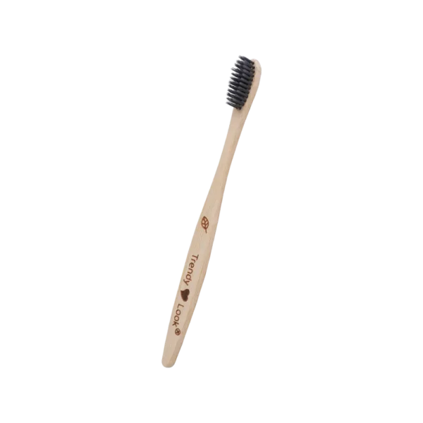 C-CHARCOAL Bamboo Toothbrush With C-Charcoal Activated Soft Bristles | Treated With Neem Oil | Fungus Protection | Bpa Free, Biodegradable