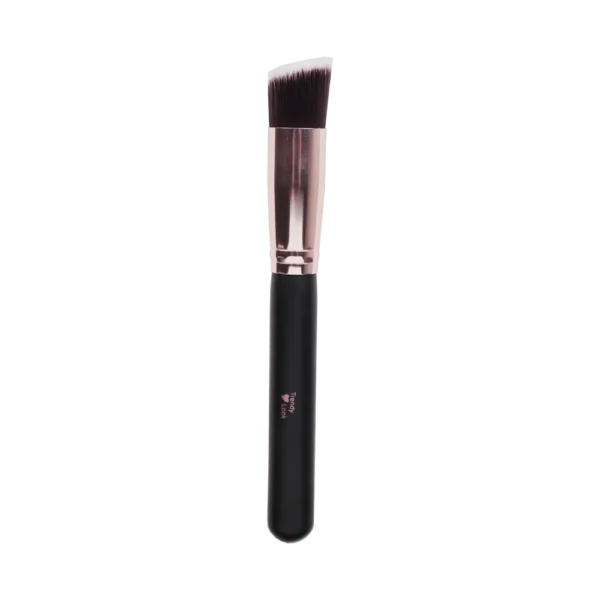 Makeup Brush, Soft Bristles, Synthetic Fibres Angled Foundation Brush