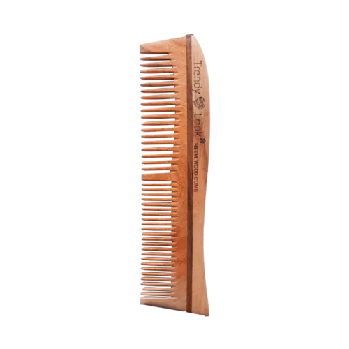 Multi Action Detangling Fizz Control Neem Wooden Comb - Bina