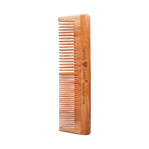 Multi Action Detangling Fizz Control Neem Wooden Comb - Double