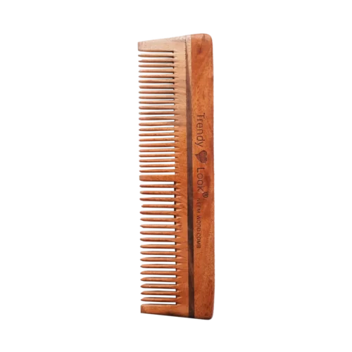 Multi Action Detangling Fizz Control Neem Wooden Comb - Lilly Prime