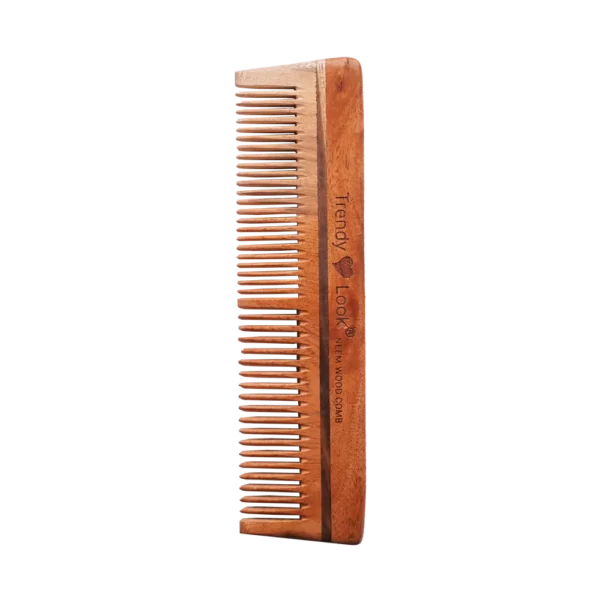 Multi Action Detangling Fizz Control Neem Wooden Comb - Lilly Prime