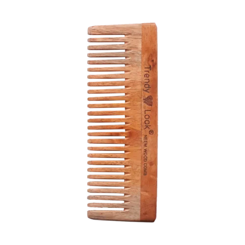 Multi Action Detangling Fizz Control Neem Wooden Comb - Shampoo