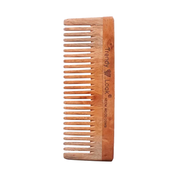 Multi Action Detangling Fizz Control Neem Wooden Comb - Shampoo