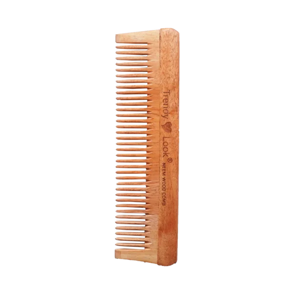 Multi Action Detangling Fizz Control Neem Wooden Comb - Single