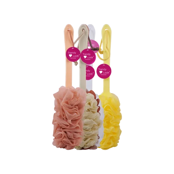 PLASTIC-HANDLE-LOOFAH-OVAL Loofah for Bathing | Exfoliating Plastic Handle Loofah Bath Shower Sponge Loofah - Oval