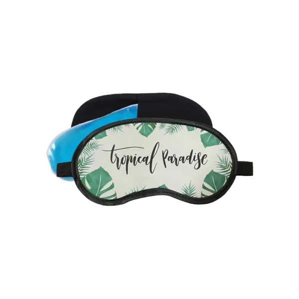 Eye Mask with Cooling Gel | Stretchable Eye mask for sleeping and Relaxation | Eye Mask for Dark Circles For Women and Men | Soothing Eye Gel Patches for Eye Care - PRINTED EYE GEL MASK