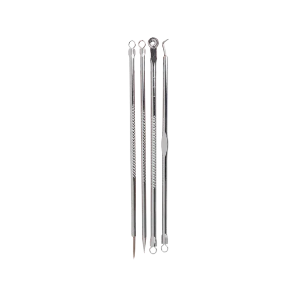 Stainless Steel 4 pcs Acne Remover cum pusher Set - SP-17