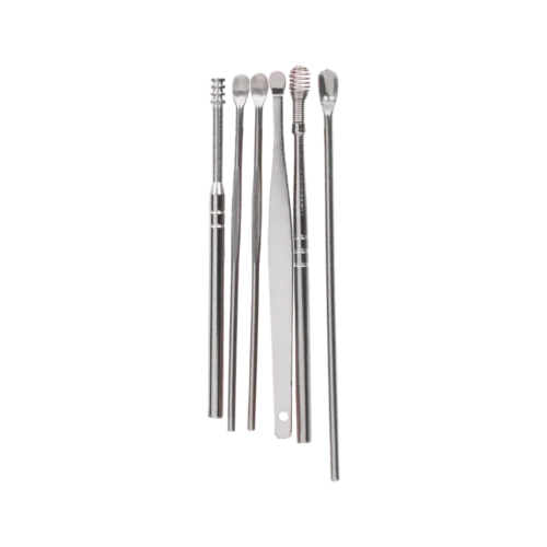 SP-18 Stainless Steel 6 pcs Acne Remover cum pusher Set - SP-18
