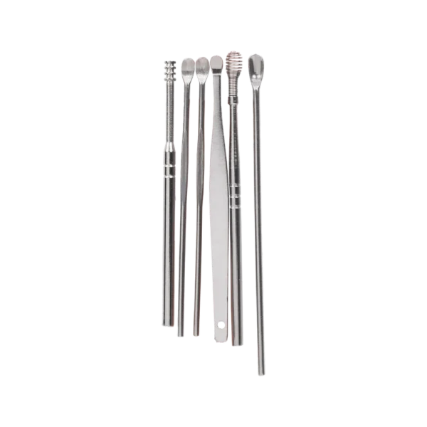 Stainless Steel 6 pcs Acne Remover cum pusher Set - SP-18