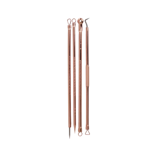 Stainless Steel 4 pcs Acne Remover cum pusher Set - SP-19