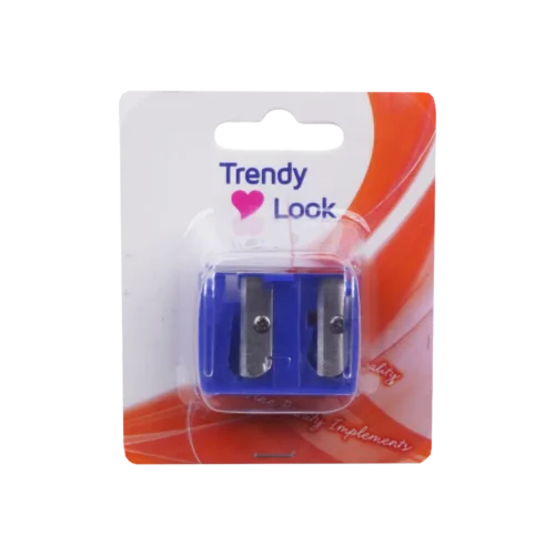 TLS-2 Makeup Kajal Eyeliner Eyebrow Pencil Dual Sharpener |Twin Hole Cosmetic Cutter for Beauty Salon,Kajal Pencil Dual Sharpener - TLS-2