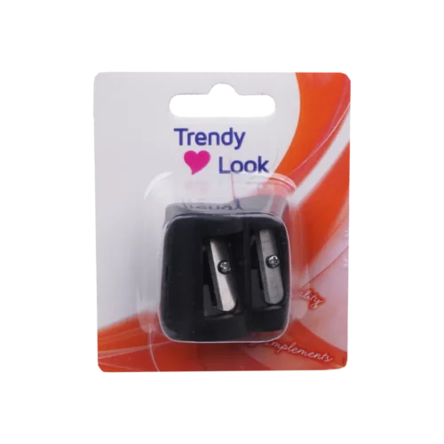 TLS-4 Makeup Kajal Eyeliner Eyebrow Pencil Dual Sharpener |Twin Hole Cosmetic Cutter for Beauty Salon,Kajal Pencil Dual Sharpener - TLS-4