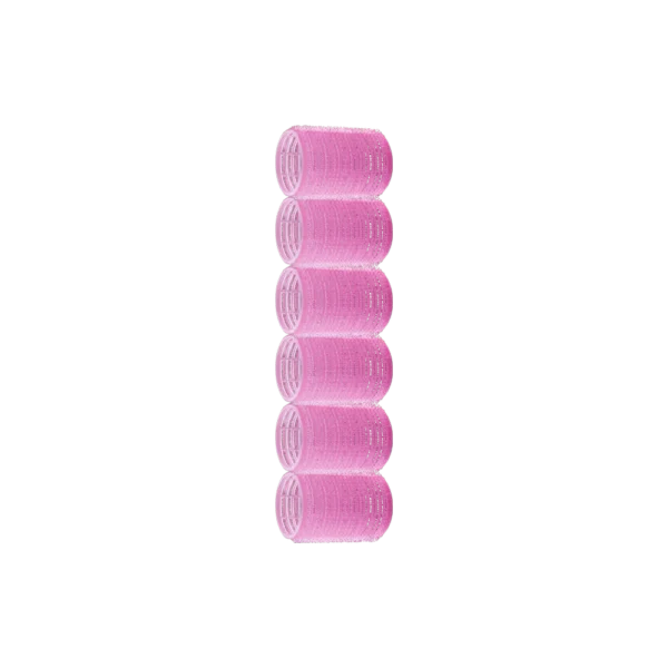 Hair Rollers Set of 6 Round Styling Clamps for Curls, Straightening and Flattening -WHR-3