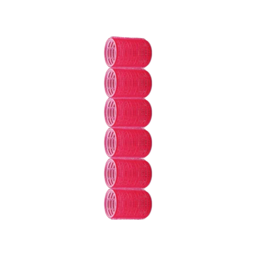 Hair Rollers Set of 6 Round Styling Clamps for Curls, Straightening and Flattening -WHR-4