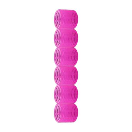 Hair Rollers Set of 6 Round Styling Clamps for Curls, Straightening and Flattening -WHR-6
