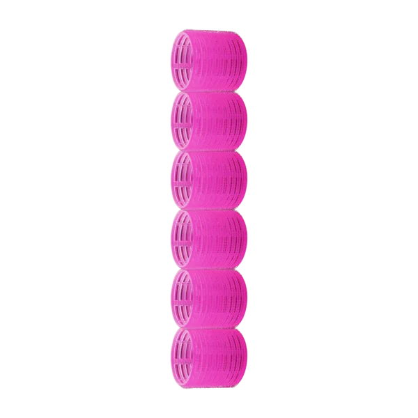WHR-6 Hair Rollers Set of 6 Round Styling Clamps for Curls, Straightening and Flattening -WHR-6