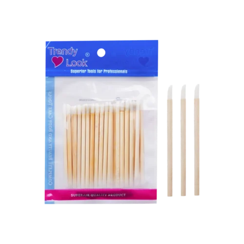 WOODEN-LIPSTICK-BRUSH-50-PCS Disposable wooden Lipstick Brush 50pcs