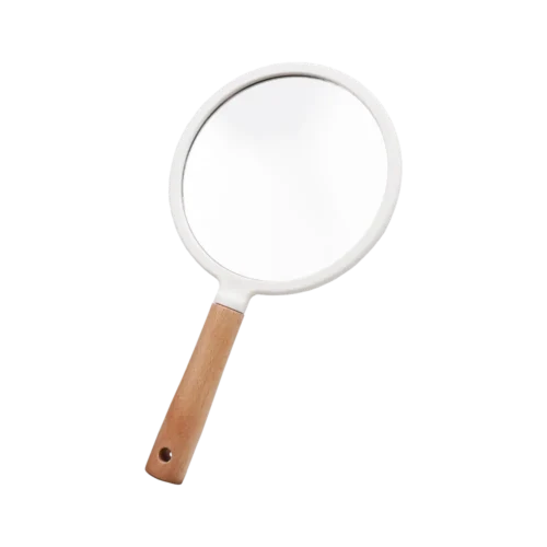 Premium Wooden Handle Mirror-ZZ-18B