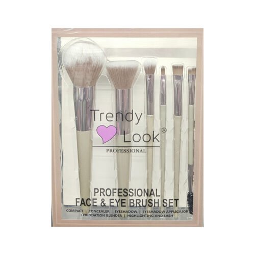 Trendy Look 6-Piece Makeup Brush Set – Premium Quality, Soft & Durable Brushes for Flawless Application