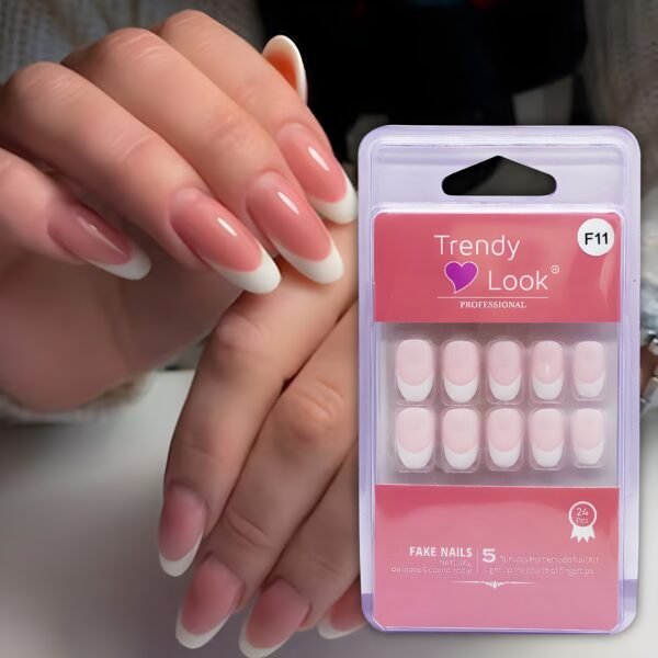 Trendy Look Press-On Nails | Instant Glam Manicure | Long-Lasting, Reusable & Easy to Apply Artificial Nails for Women & Girls