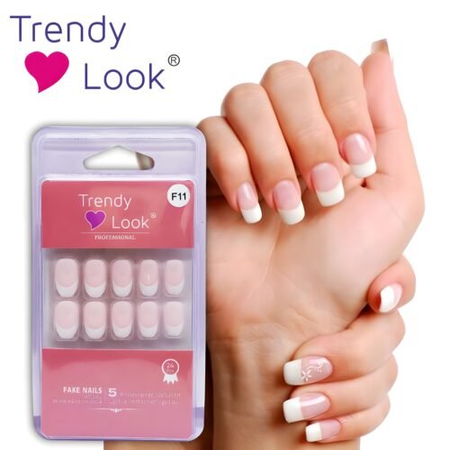 additional 3 Trendy Look Press-On Nails | Instant Glam Manicure | Long-Lasting, Reusable & Easy to Apply Artificial Nails for Women & Girls