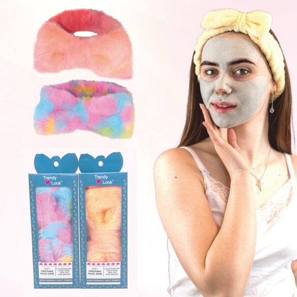 Trendy Look Professional Facial Band | Adjustable & Comfortable | Perfect for Skincare & Makeup Application