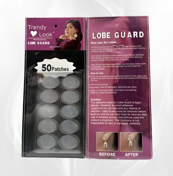 Trendy Look Ear Lobe Guard | Comfortable & Invisible Protection | Prevents Stretching & Irritation