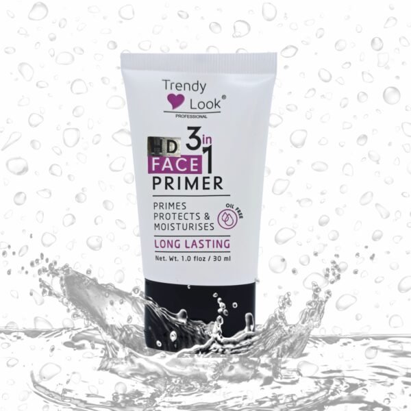 Trendy Look HD Primer – Oil-Free, Pore Minimizing & Long-Lasting Makeup Base – Matte Finish, Lightweight Formula, 30ml