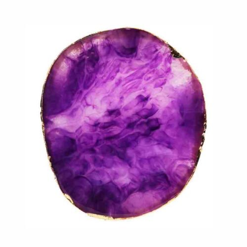 Trendy Look Nail Art Crystal Mixing Palette – Elegant Glass Dish for Gel, Polish & Pigment Blending