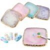 Trendy Look Nail Art Crystal Mixing Palette – Elegant Glass Dish for Gel, Polish & Pigment Blending
